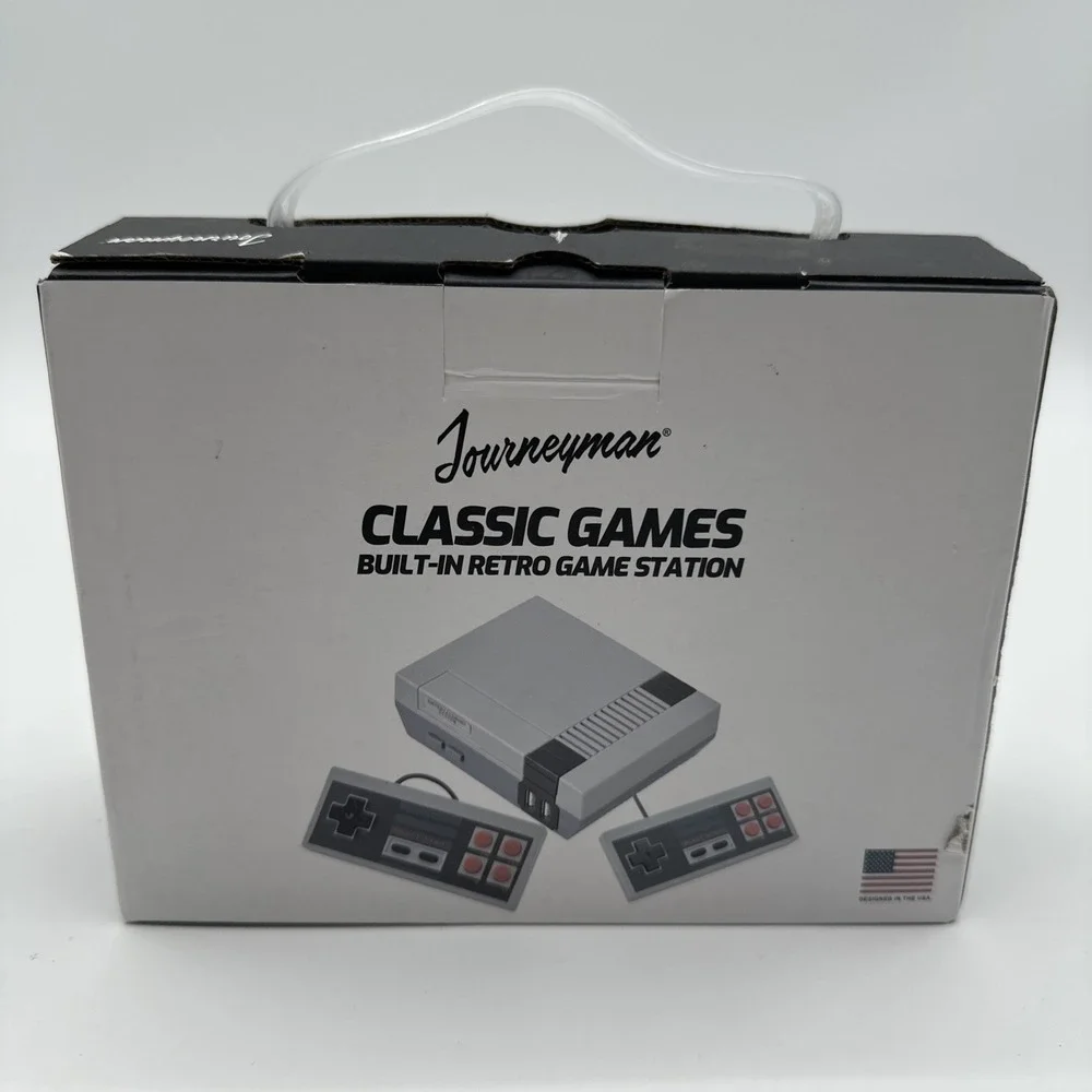 Journeyman Classic Games Built-In Retro Game Station U19 Open Box 2 Controllers
